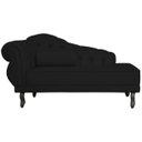 Ver imagem 2 de Chaise Recamier 150 Cmem Veludo Pés Luis Xv Capitonê de Luxo