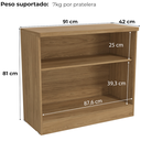 Ver imagem 4 de Balcao para Escritorio 2 Portas 91 Cm Versatil 1011a Itapua Kappesberg