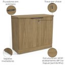 Ver imagem 3 de Balcao para Escritorio 2 Portas 91 Cm Versatil 1011a Itapua Kappesberg