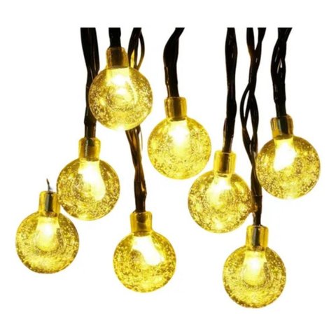 Pisca Bolinha 20 Mt 80 Leds Branco Quente 220v Estatico M/fplug (16274)