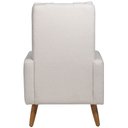 Ver mais imagens de Poltrona de Amamentação Fixa Pés Manu Noah D02 Bouclê Off White B-114 - Lyam Decor