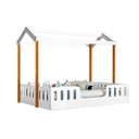 Ver imagem 2 de Cama Montessoriana Casinha Segura Ágatha - Branco com Mel