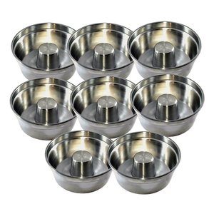 Kit Conjunto Forma Bolo Padaria Furo com Canudo 8 Unidades