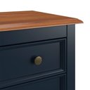 Ver imagem 3 de Cômoda 4 Gavetas - Cor: Azul Petróleo
