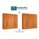 Ver imagem 3 de Guarda Roupa Solteiro 4 Portas 2 Ripadas e 4 Gavetas Grécia Cinamomo/off White - Conquista