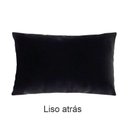 Ver imagem 5 de Capa para Almofada Drapeada em Veludo Retangular 60x40 Preto