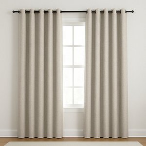 Cortina para Quarto Blackout em Tecido Linho 300x220cm 100% Bloqueio de Luz Palha