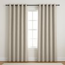 Ver imagem 1 de Cortina para Quarto Blackout em Tecido Linho 300x220cm 100% Bloqueio de Luz Palha