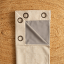 Ver imagem 4 de Cortina para Quarto Blackout em Tecido Linho 300x220cm 100% Bloqueio de Luz Palha