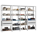 Ver imagem 3 de Guarda-Roupa Closet Modulado 4 Gavetas 258 cm Valencia Madesa 06
