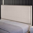 Ver imagem 2 de Cabeceira Cama Box Casal com Tachas 140 Cm Vicenza L02 Linho Cru - Lyam Decor