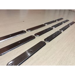 Elemento Tátil Direcional Inox Parafusado Frisado - 7