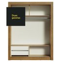 Ver mais imagens de Guarda-roupa Infantil Madesa Bento 2 Portas de Correr de Espelho 2 Gavetas