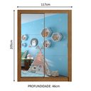 Ver imagem 4 de Guarda-roupa Infantil Madesa Bento 2 Portas de Correr de Espelho 2 Gavetas