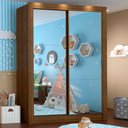 Ver imagem 2 de Guarda-roupa Infantil Madesa Bento 2 Portas de Correr de Espelho 2 Gavetas