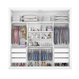 Guarda Roupa Sevilha 1 Porta com Espelho Mdf - Mademarcs - 3