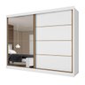 Guarda Roupa Sevilha 1 Porta com Espelho Mdf - Mademarcs - 1