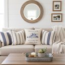 Ver imagem 1 de Almofada Decorativa Farm Estampada 40x40cm Winter Azul