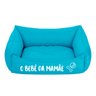 Cama Pet Para Cachorro E Gato Pequeno Azul Bebê Da Mamãe:Azul - 1