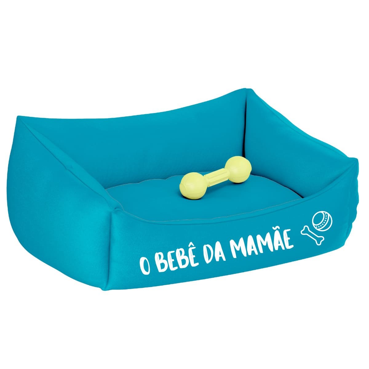 Cama Pet Para Cachorro E Gato Pequeno Azul Bebê Da Mamãe:Azul - 3