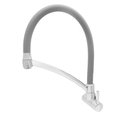 Ver imagem 2 de Torneira Cozinha Parede Gourmet Bica Alta Arco Flexível 1/4 Volta Cinza com Cromado
