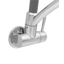 Ver imagem 5 de Torneira Cozinha Parede Gourmet Bica Alta Arco Flexível 1/4 Volta Cinza com Cromado