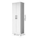 Ver imagem 3 de Armário Multiuso 2 Portas New 2000192 Branco Tx - Aramóveis