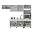 Ver imagem 6 de Armário de Cozinha Compacta 252cm Veneza Multimóveis V3690 Branco/Preto