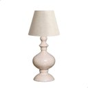 Ver imagem 1 de Abajur Pequeno Luminária de Mesa Imperial Bege Petra com Cúpula 53x25 Cm