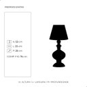 Ver imagem 2 de Abajur Pequeno Luminária de Mesa Imperial Bege Petra com Cúpula 53x25 Cm