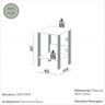 Mesa Auxiliar em Mdf 40x44x60 Cm Branco Freijó Dalla Costa F14 - 2