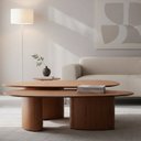 Ver imagem 1 de Conjunto Mesas de Centro Laminada Design Orgânico Ecos 32 e 35 cm