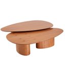 Ver imagem 2 de Conjunto Mesas de Centro Laminada Design Orgânico Ecos 32 e 35 cm