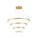 Ver imagem 4 de Lustre Pendente 4 Aros 20x40x60x80cm 125W 3000K Sindora:Preto