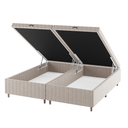 Ver imagem 1 de Base Box Bau Queen Size Ravena (43x158x198cm) Turkey Creme - Casa Giulia