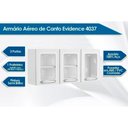 Ver imagem 4 de Módulo Cozinha Bertolini Evidence Armário 7009 3 Portas C/ Vidro Branco/preto