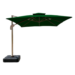 Ombrelone Guarda Sol Noronha Premium Alumínio 2,5 X 2,5 C/ Base em 100l Sol&sombra Verde - 3