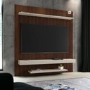 Ver imagem 1 de Painel para Tvs 60" Leme Nogal e Off White Bechara