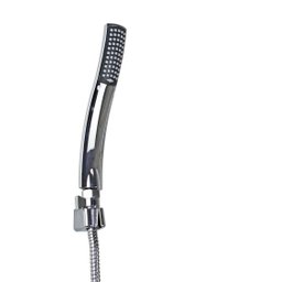 Ducha Inox 20 Cm C/ Desviador e Chuveirinho de Mão C/ Trava - 4