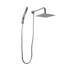 Ducha Inox 20 Cm C/ Desviador e Chuveirinho de Mão C/ Trava - 2