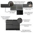Ver imagem 4 de Cozinha Armário 5 Peças Balcão para Pia Etna Grafite Poliman