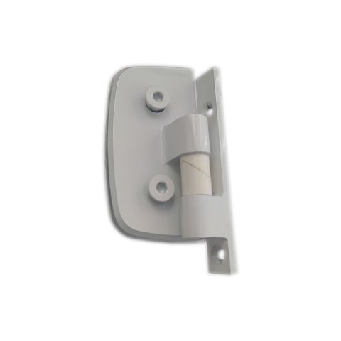 1114 - Dobradiça automática para porta de vidro temperado blindex Branco