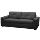 Ver imagem 5 de Sofá 3 Lugares para Sala de Estar Living 235cm Vienne L06 Couro Preto - Lyam Decor