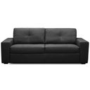 Ver imagem 2 de Sofá 3 Lugares para Sala de Estar Living 235cm Vienne L06 Couro Preto - Lyam Decor