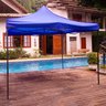 Tenda Praia Gazebo Dobrável Impermeável Poliéster E Metal 3x3m Barraca Camping Abrigo - 9