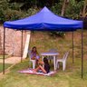 Tenda Praia Gazebo Dobrável Impermeável Poliéster E Metal 3x3m Barraca Camping Abrigo - 4