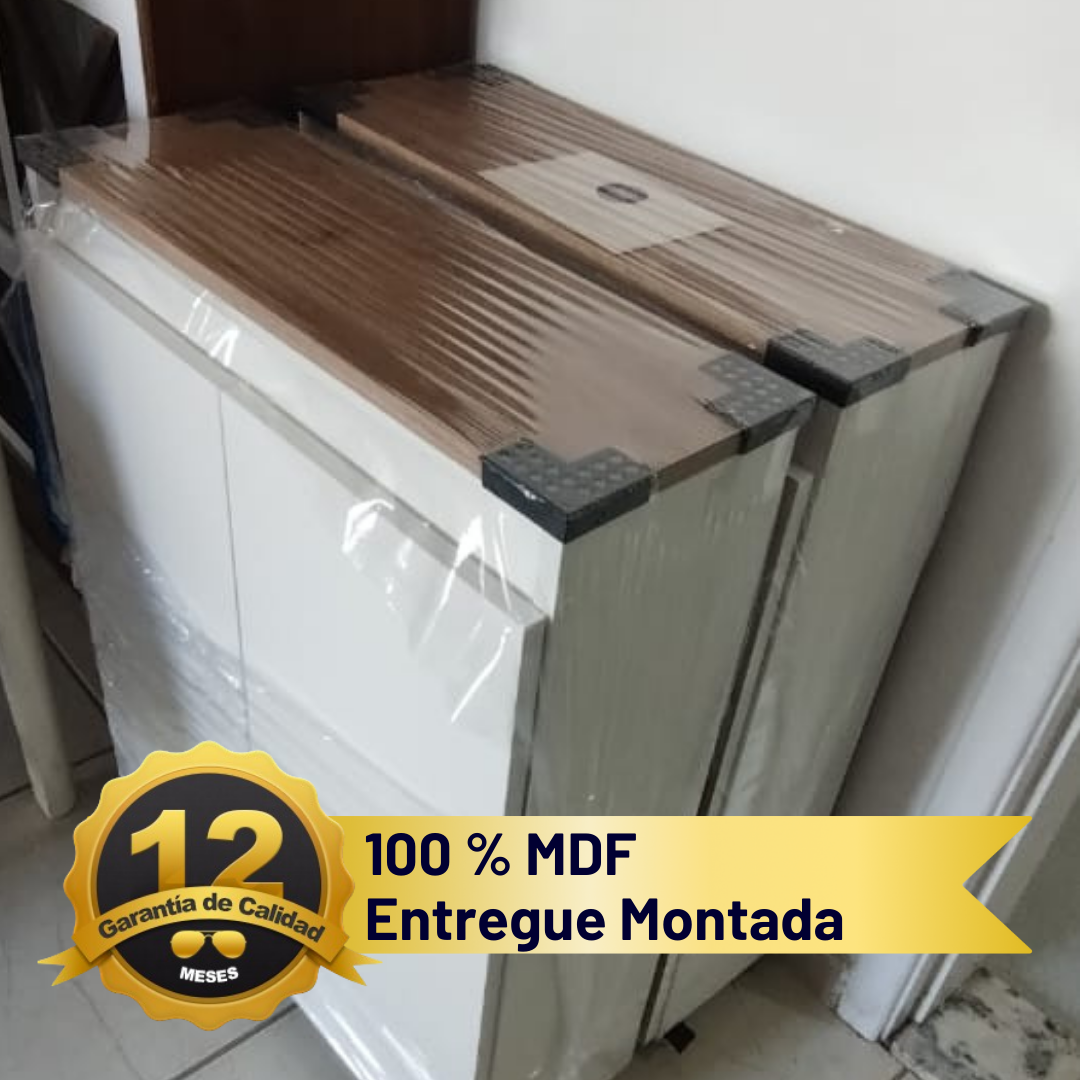 Despensa de Cozinha Compacta, Armário em Mdf de 15 Mm com Rodinhas Amadeirado - 7