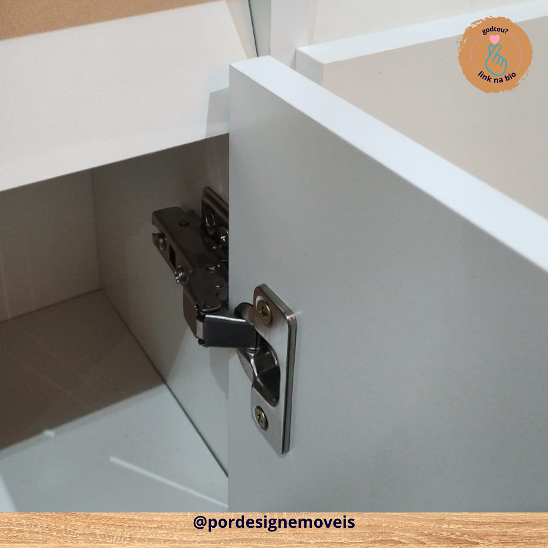 Despensa de Cozinha Compacta, Armário em Mdf de 15 Mm com Rodinhas Amadeirado - 5