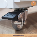 Ver imagem 4 de Despensa de Cozinha Compacta, Armário em Mdf de 15 Mm com Rodinhas Amadeirado