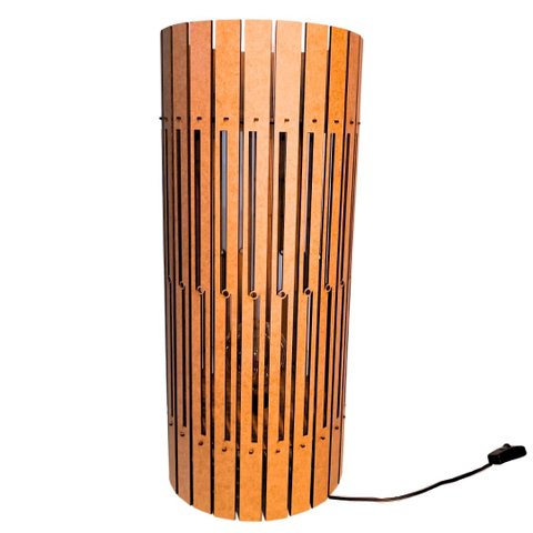 Luminária de Chão MDF TORRE DE PISA:MDF CRU/60x25cm